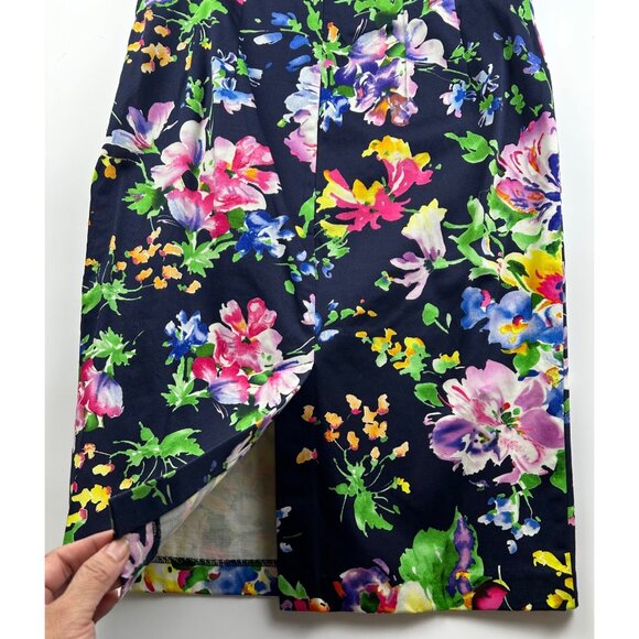 Lauren Ralph Lauren Romantic Floral Summer Staple Pencil Skirt - Size 8 - Picture 4 of 8